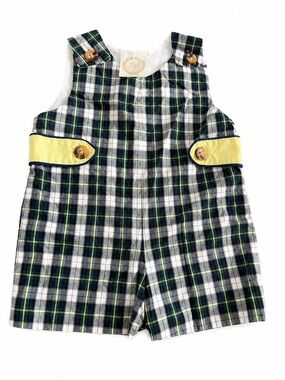 TBBC plaid boy romper